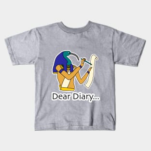 Dear Diary Thoth Ancient Egypt Humor Kids T-Shirt